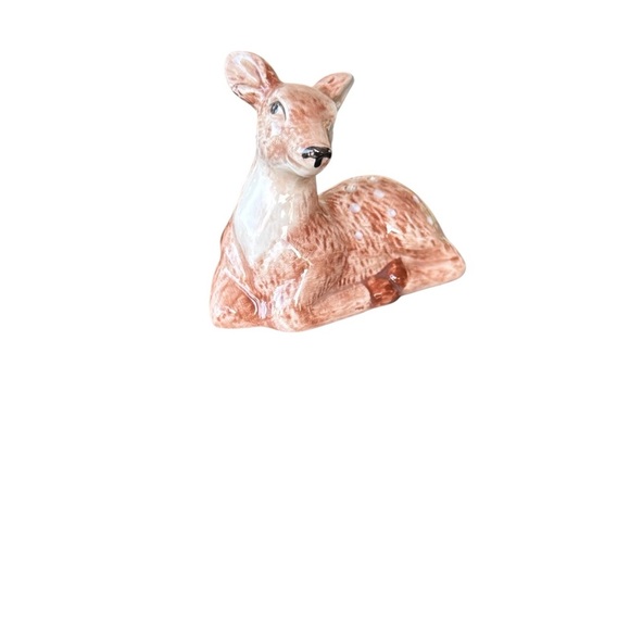 Robert Stanley Deer Salt & Pepper Shaker with Tree Dish Set  No chip. Immaculate - Picture 4 of 9